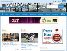Tablet Screenshot of portlavacawave.com